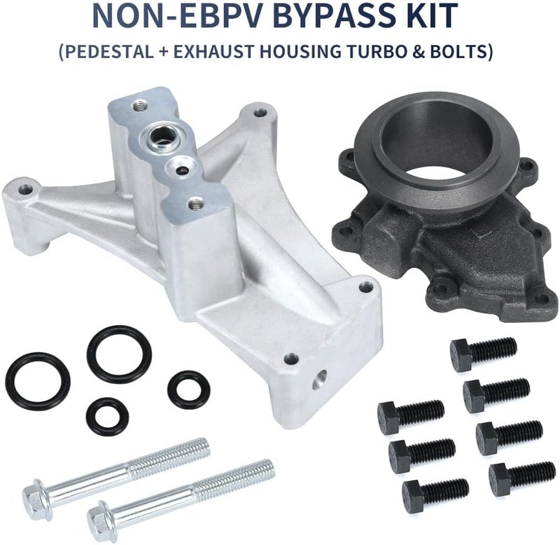 SJDYYMX Non-EBPV Bypass Exhaust Wheel Kit Pedestal Exhaust Housing Turbo Bolts for 7.3L Powerstroke Diesel 1999.5-2003 for F-250 F-350 E-350 Excursion 7.3L V8 1999-2003 - Image 2
